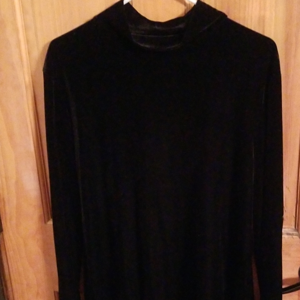 Mock turtle  neck  dress shirt